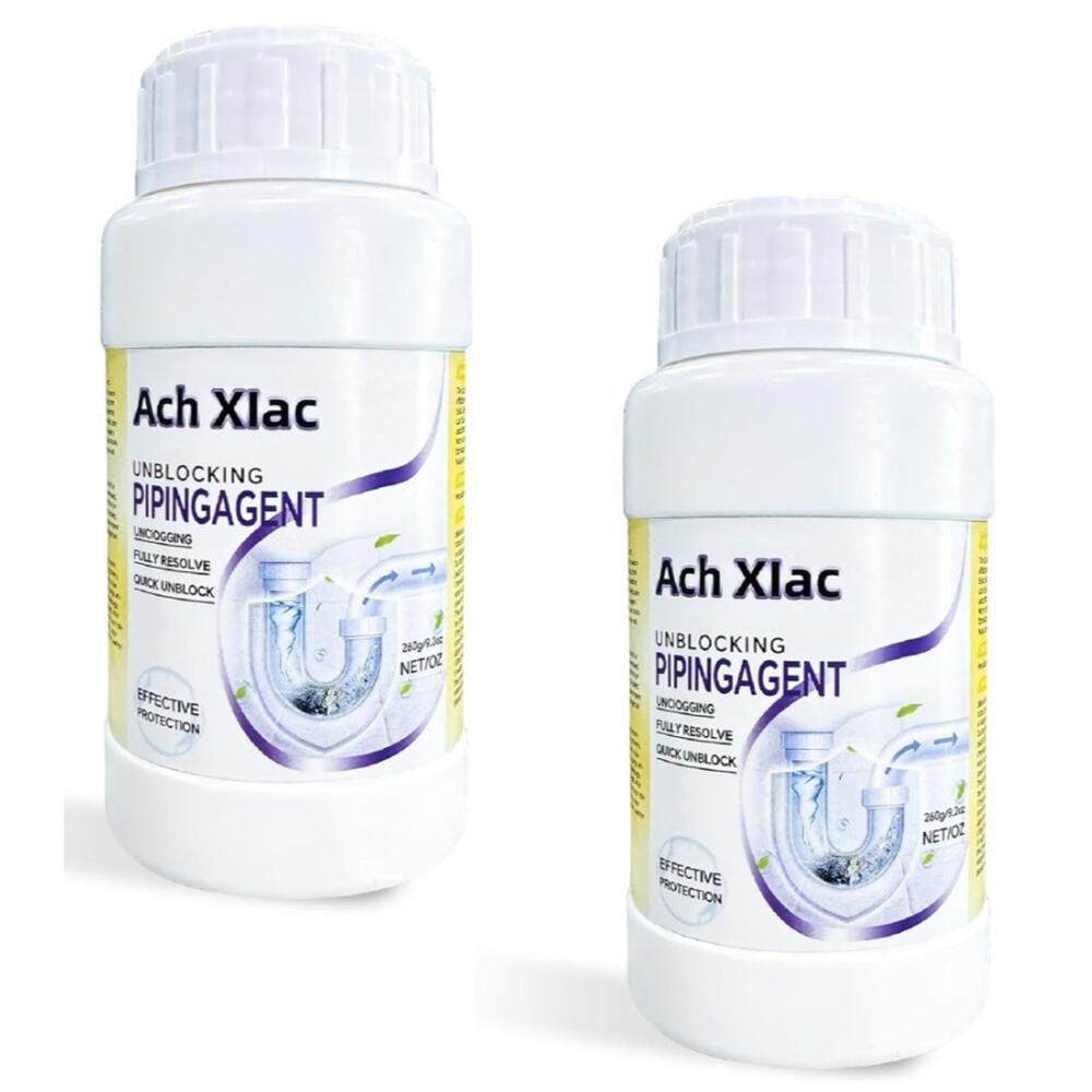 Sink Drain Cleaner, Pipeline Dredging Agent, Unclog Shower Drain, Pipe (2-Pack)